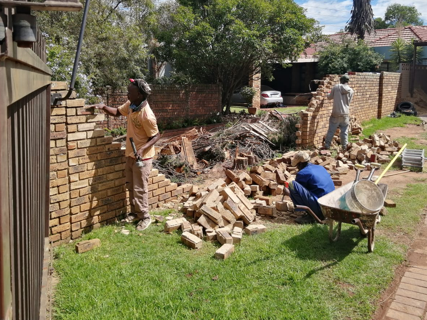 Peri- Wall Repairs Before